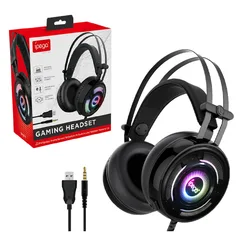 Gaming Headset for Xbox Headphones for Playstation5 Game Headset with Noise Canceling Mic & LED Light Compatible with Switch/PCC