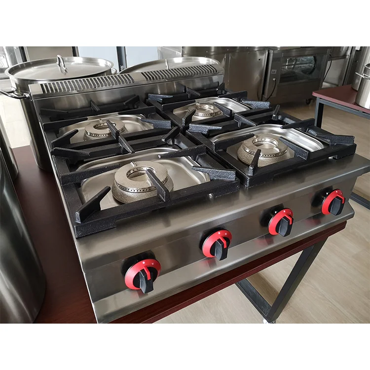 Gainco Factory Outlet Commercial Cooktops Gas Cooker Stove Household 3/4 Burner Gas Cooktops