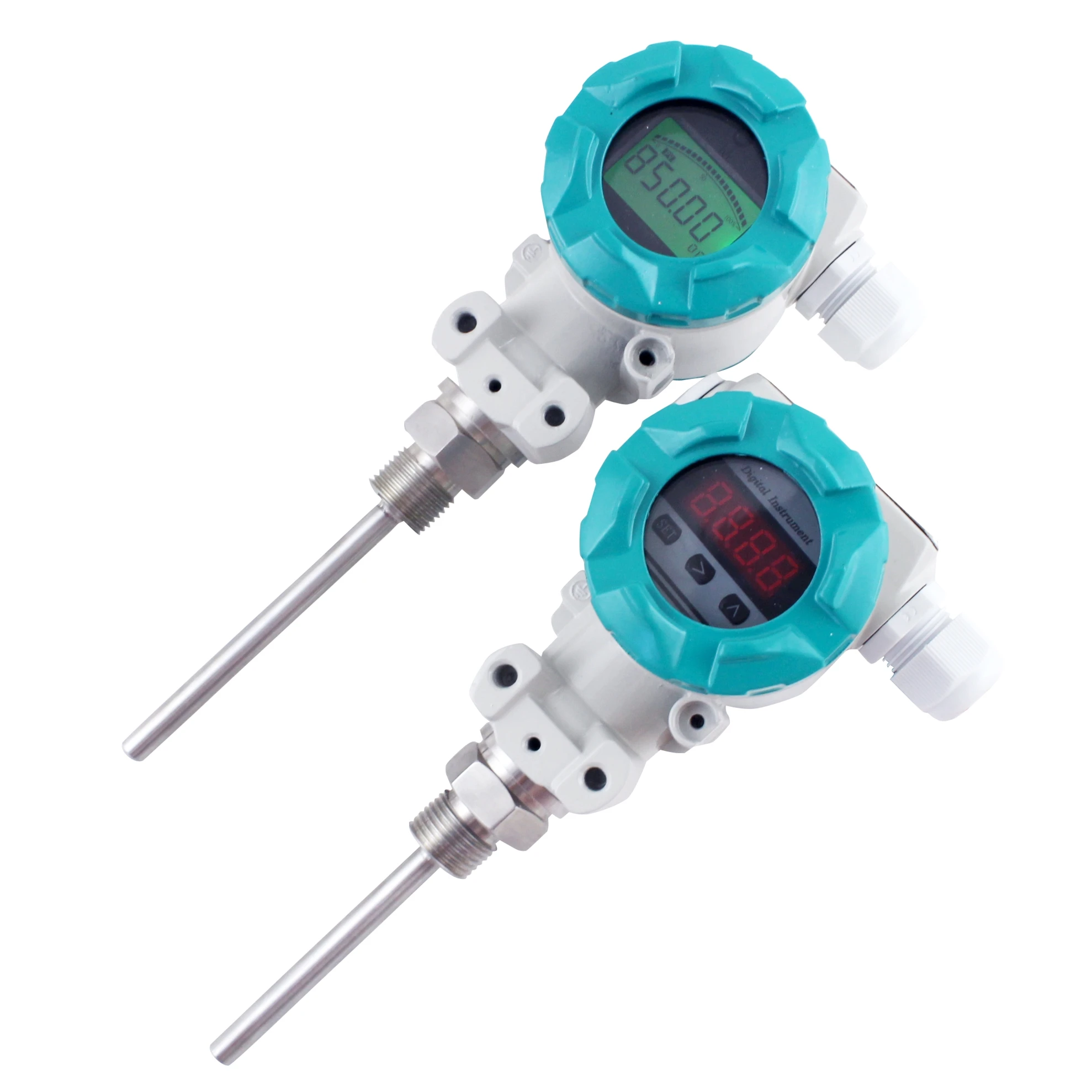 Explosion proof Immersion type RS485 Modbus Temperature Transmitter with LED display for Water Application