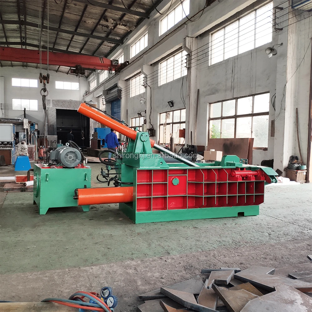 factory heavy duty automatic metal Press Machine scrap metal pack baler machine 125tons waste Metal Baling machine