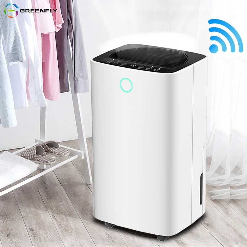 Dehumidifier white black 3 color indicator air purifier compressor 12L/Day home mini air dehumidifier with air purifier home