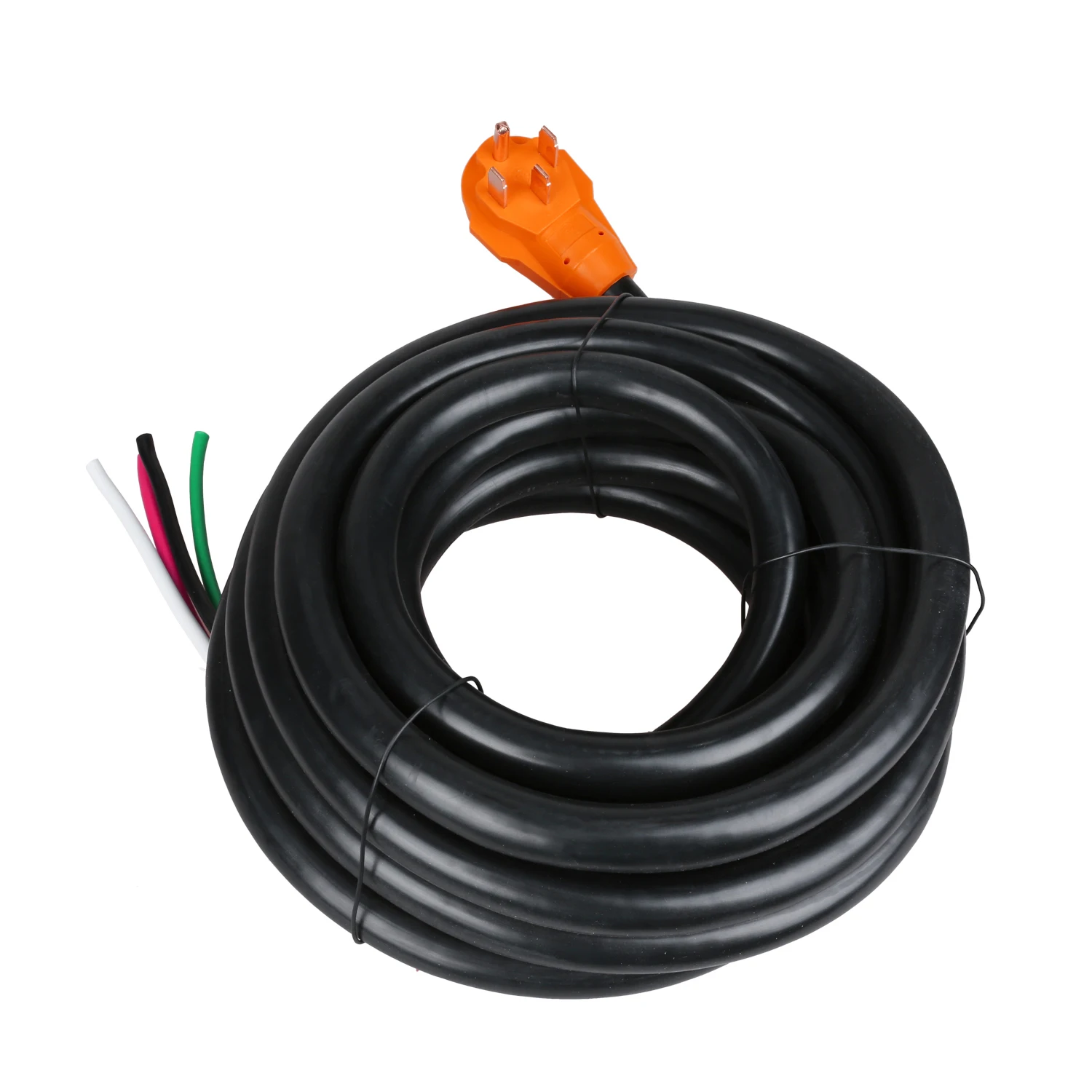 RV50-36H 30ft 50Amp Electric Power Cord RV Extension Cord Easy Unplug Design, 6/3+8/1 Gauge