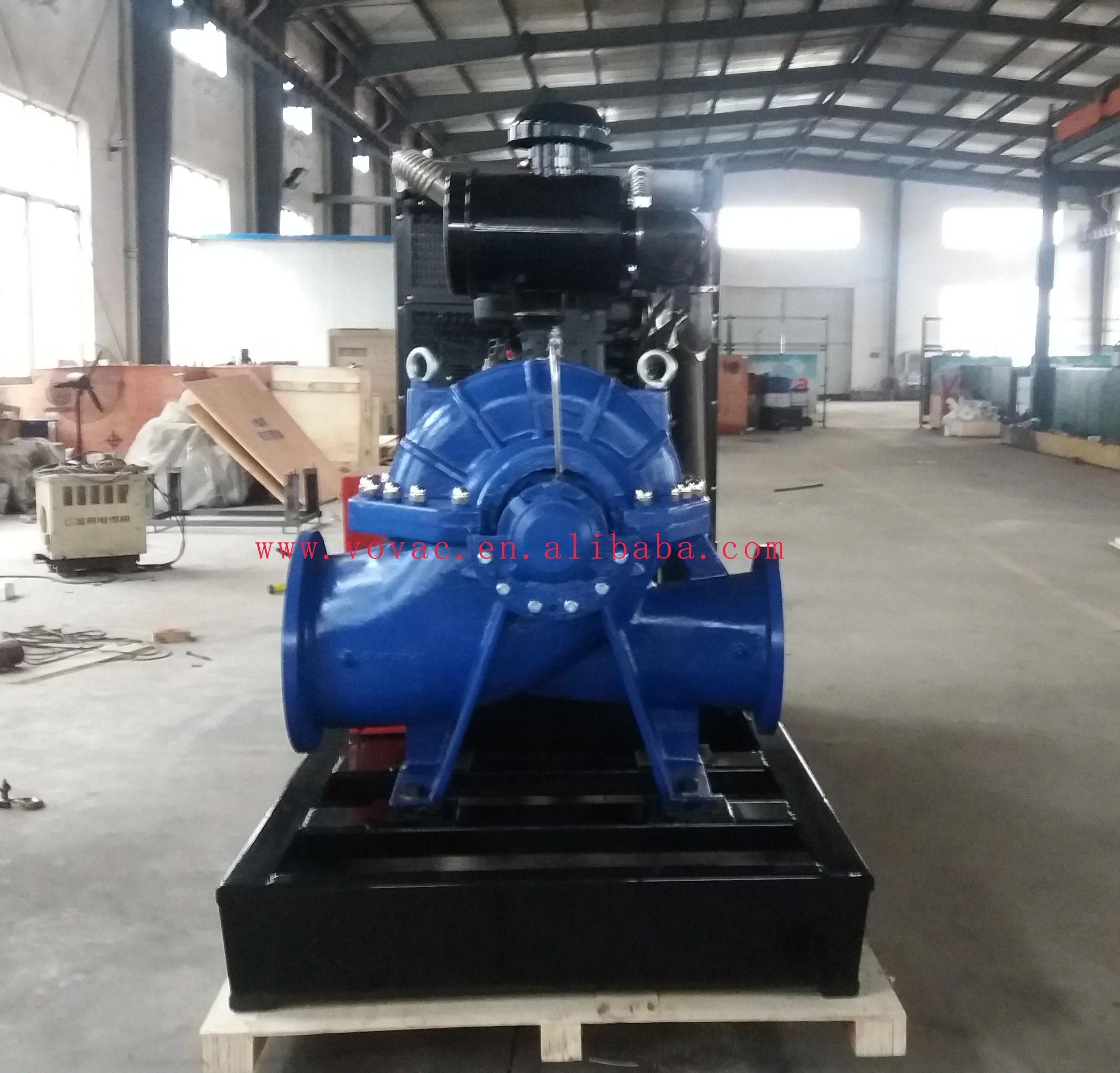 Factory sales  12 inch 14 inch high flow and high efficiency double suction fixed or mobile diesel engine centrifugal water pump