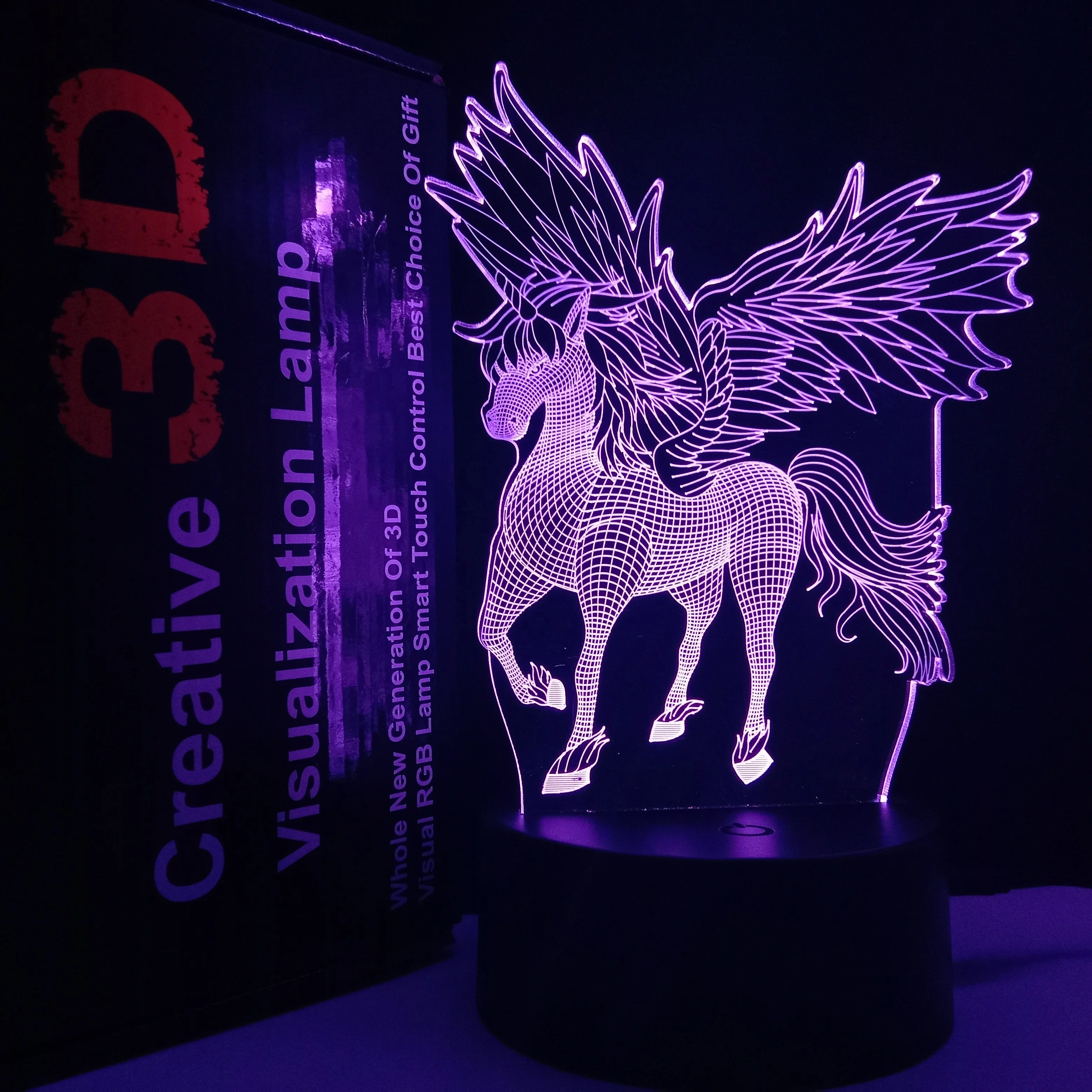Many Designs Uchome 3D Unicorn Night Light 3D Unicorn Night Light Amazon 2021 Hot Amazon Jojo siwa 3D Unicorn Figurine Lamp