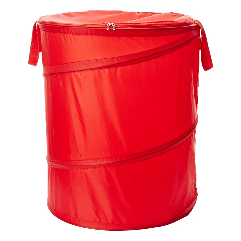Collapsible Garden Waste Bag Yard Lawn Garden Leaf Bag Pop Up Hamper Barrel Trash Can Camping Laundry Toys Organizer
