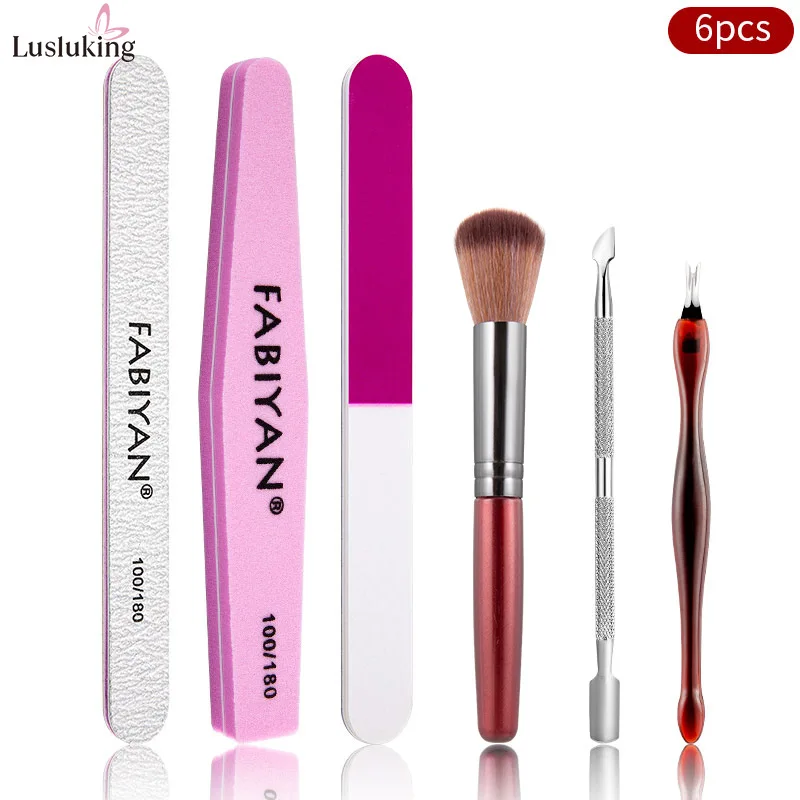 Polishing Strip Dead Skin Nail Tools Nail Steel Push Professional Manicure Tools Kit pedicure kit