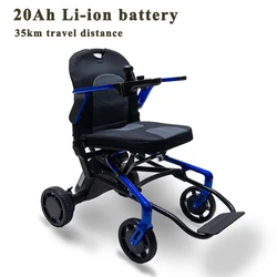 2020 Factory wholesale price lightweight foldable power chair electric wheelchair for elderly people