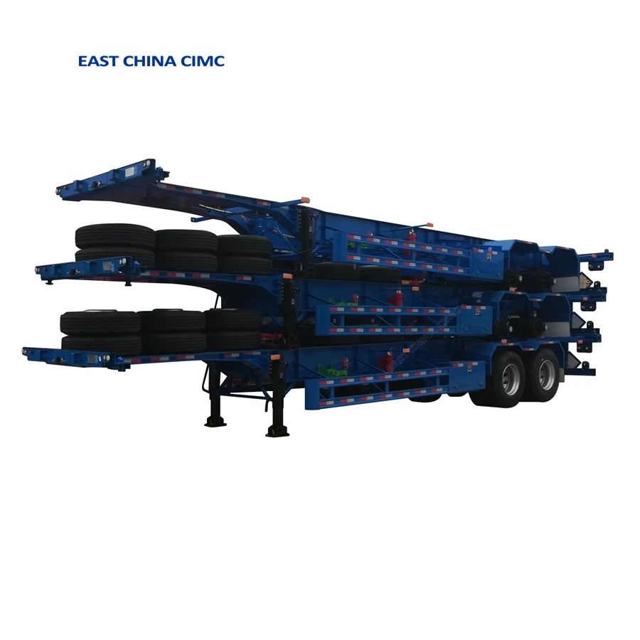 20ft 40ft Container Chassis Skeleton Trailer For ISO Container Shipping