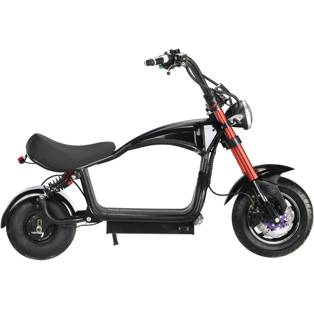 Gaea M1P Eu Warehouse 800W 12AH Battery E Chopper Electric Scooter Citycoco for adults