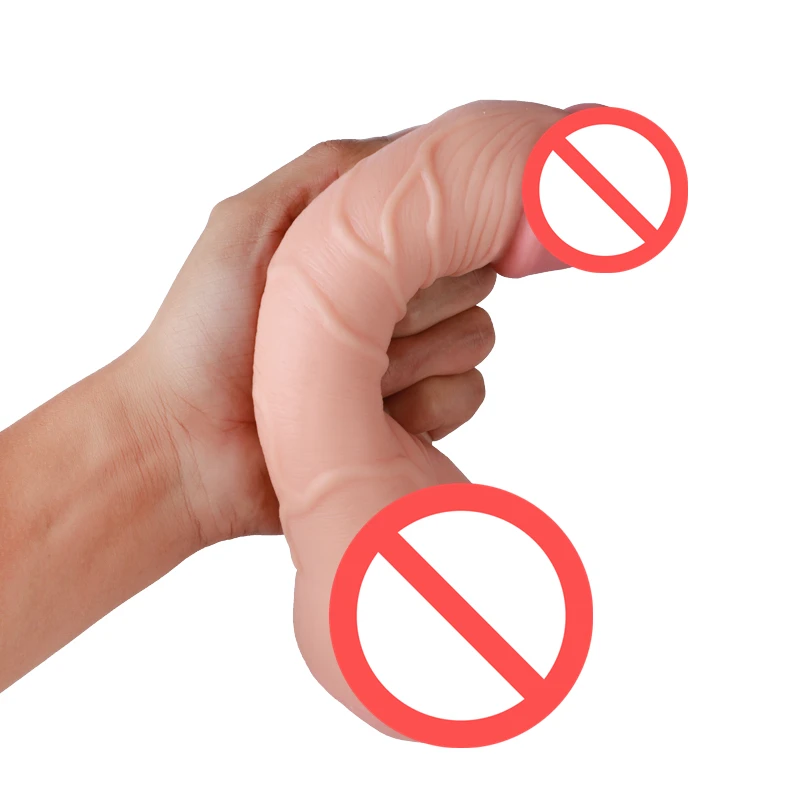 TPE new design usual look sex toy duel-purpose dildo realistic penis for women and men