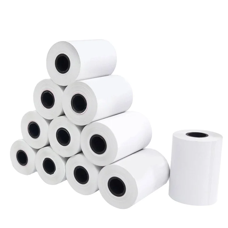 Hot sale 80*80mm 57*50mm Thermal Paper Rolls Supermarket Cash Register Paper Roll for POS ATM Machine