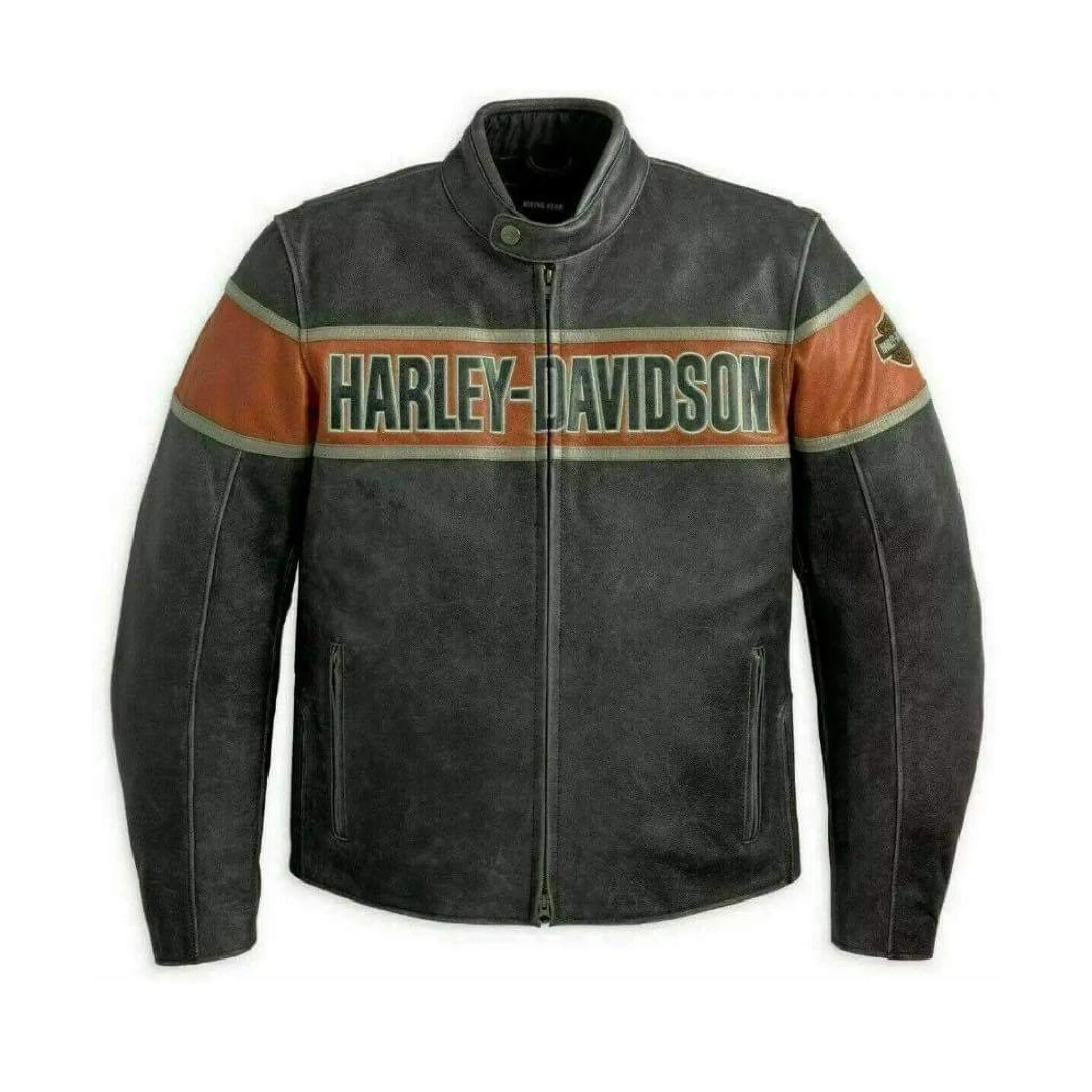  Винтажная кожаная мотоциклетная куртка HARLEY DAVIDSON Racing Специальный выпуск с оригинальным орлом из коровьей кожи 2021 американская