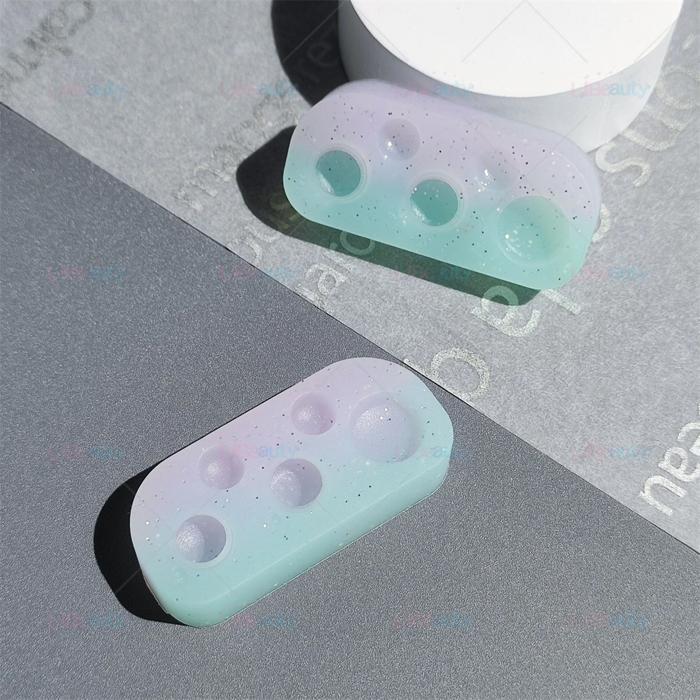 Glitter Silicone Tray for Lash Lift and Brow Tint Lash Lift Palette Reusable Silicone Dye Plate Dish Perm Container