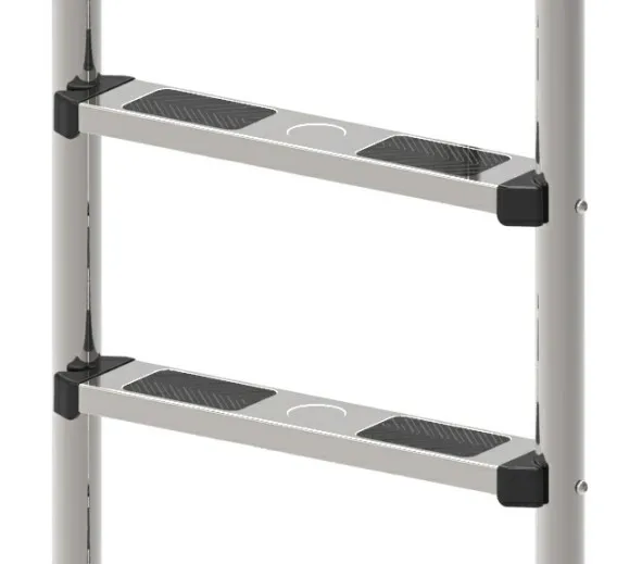 Cleanwell High Quality Stainless Steel Swimming Pool Ladder with Stainless Steel or Plastic Steps, 2 to 5 Steps