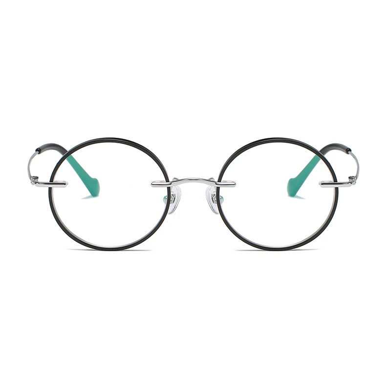 Ready to Ship Round Titanium Optical Frame Light High Quality Retro Cute Student Eyewear Eyeglass Frames for Girl Woman