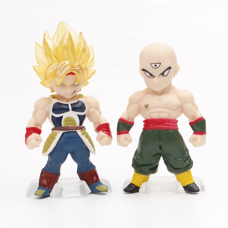 Wholesale 8pcs/set DBZ Broly figure 8 figures in cartoon pvc anime DBZ goku toy figure for decoration