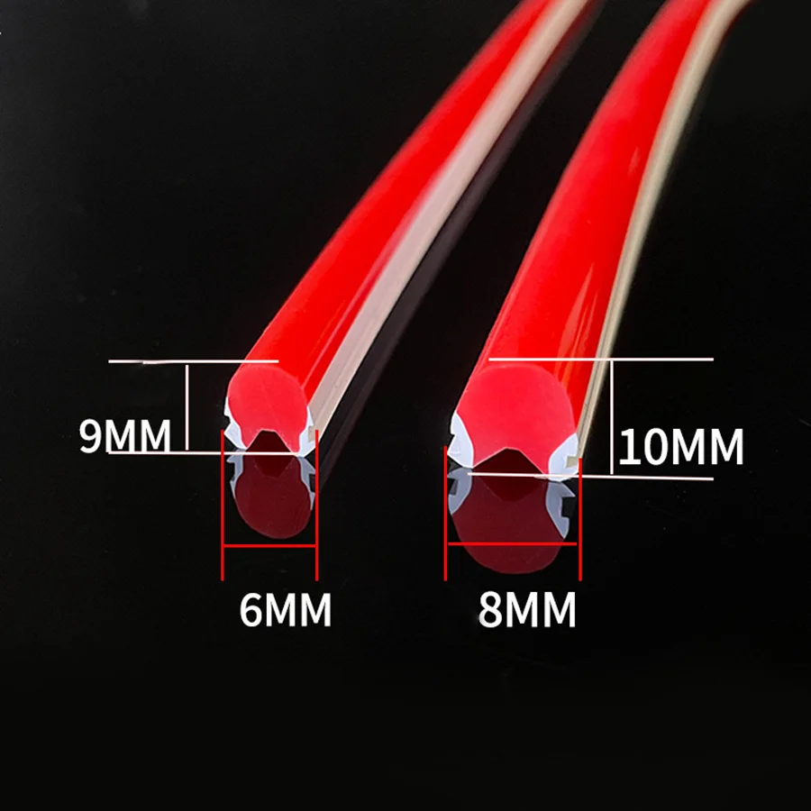 Recommend Pink Silicone Led Neon Light 50M Silicone Neon 6*9MM Light Strip China Silicone Neon Cover
