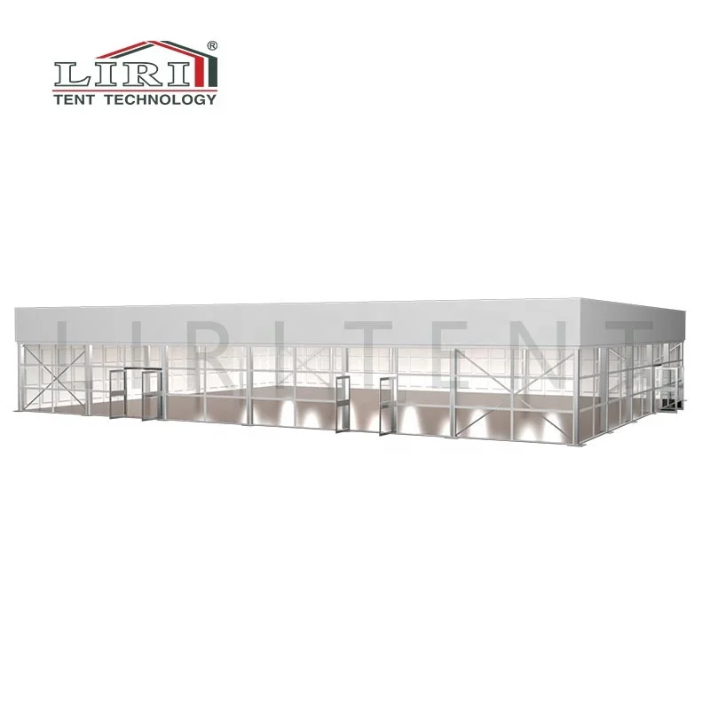 500sqm Thermo Roof Cube Structure Film Marquee Tent for the Exhibition Hall