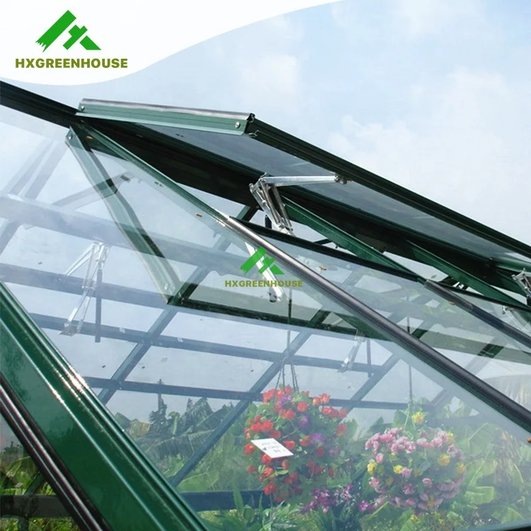 Aluminum and steel double springs greenhouse  automatic conservatory roof vent opener