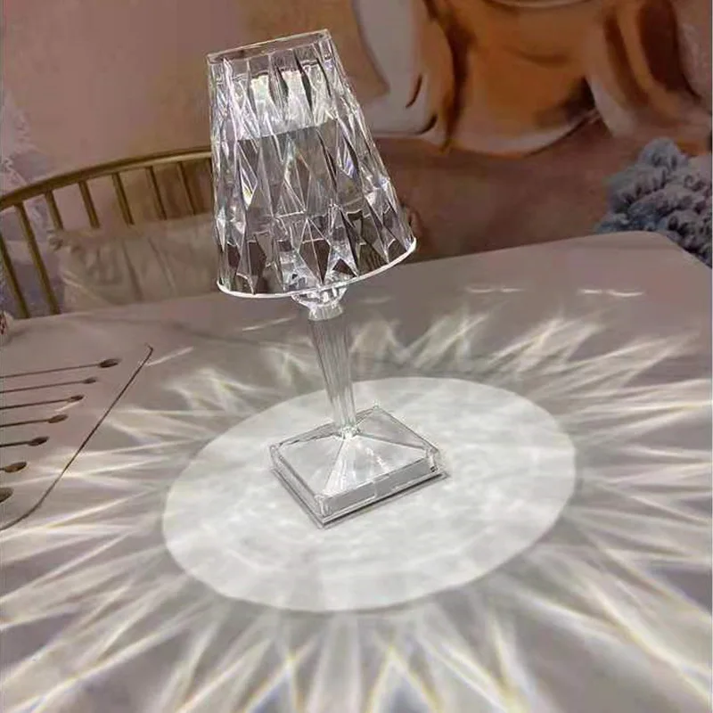 Crystal table lamp With speaker led desk lamp