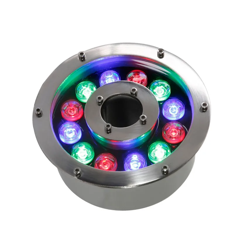 Ip68 Waterproof Mini Underwater Led Submersible Water Fountain Nozzle Ring Light