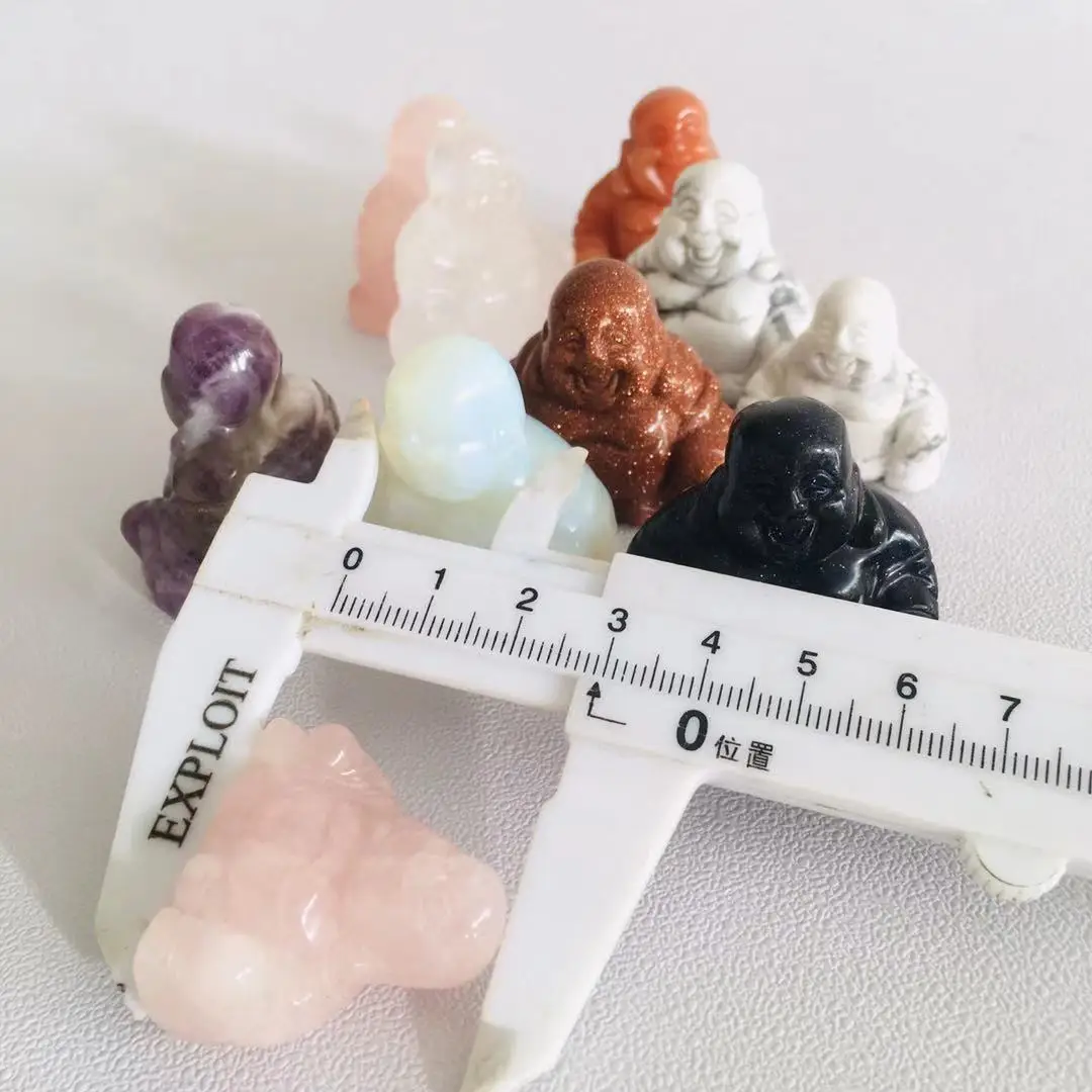 Hot Sale Natural Feng Shui Folk Crafts Healing Crystal Carving Crystal Buddha