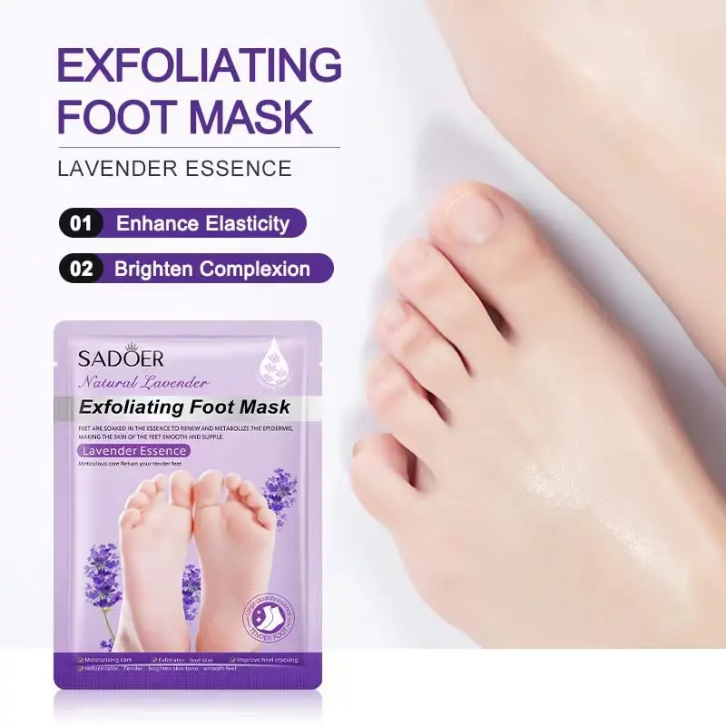 Foot Spa Foot Care For Women Peel Mask Lavender Feet Peeling Mask Exfoliating Callused Peel For Dry Dead Skin foot Mask