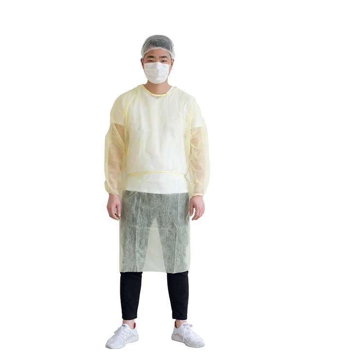 
Level 1 Pp Hospital Non-woven Medical Disposable Protective Surgical Isolation Gowns 