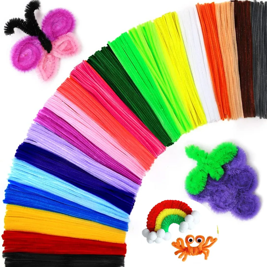 6mm X 12 Inch Colorful Chenille Stem Kids arts and crafts  Archives - Laura Bray Designs