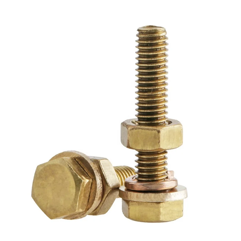 Technology china wholesale brass door bolt with washer m4