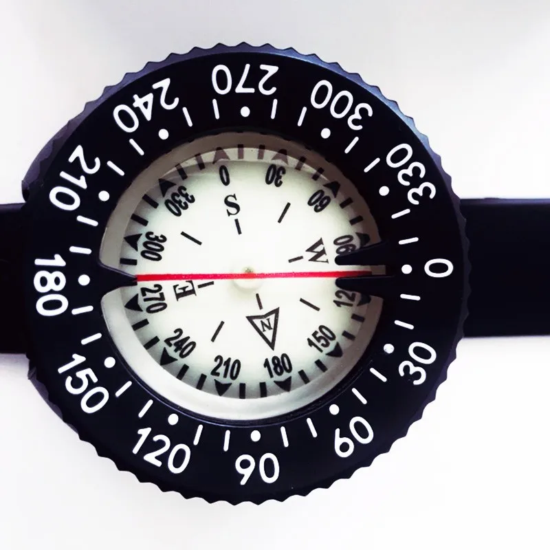 DPR Survival Emergency Compass Watch Underwater Scuba Diving Bungee Wrist Compass