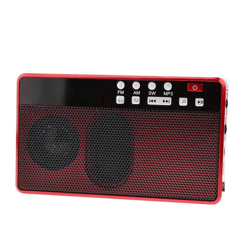 Новый дизайн миниатюрный цифровой дисплей BT динамик и FM-радио с USB/TF mp3-плеером