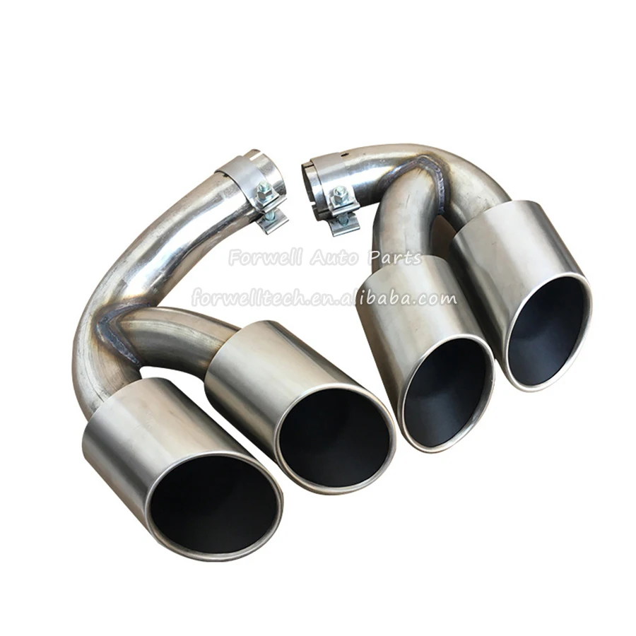 Car Exhaust Tail Pipe Dual High Quality Stainless Steel Muffler Tip For Porsche cayenne