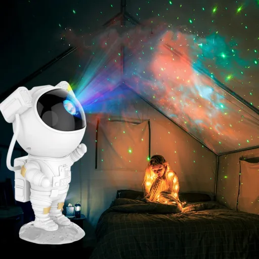 Space Astronaut Projector Lamp Bedroom Laser Projection Ambient Light Remote Control Timer Star Projector Light