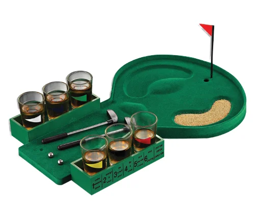 Portable Tabletop Drinking Games Golf Shot Glasses Party Games Bar Games