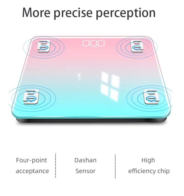 Body Fat Scale Smart Wireless Digital Bathroom Scale Body Fat S