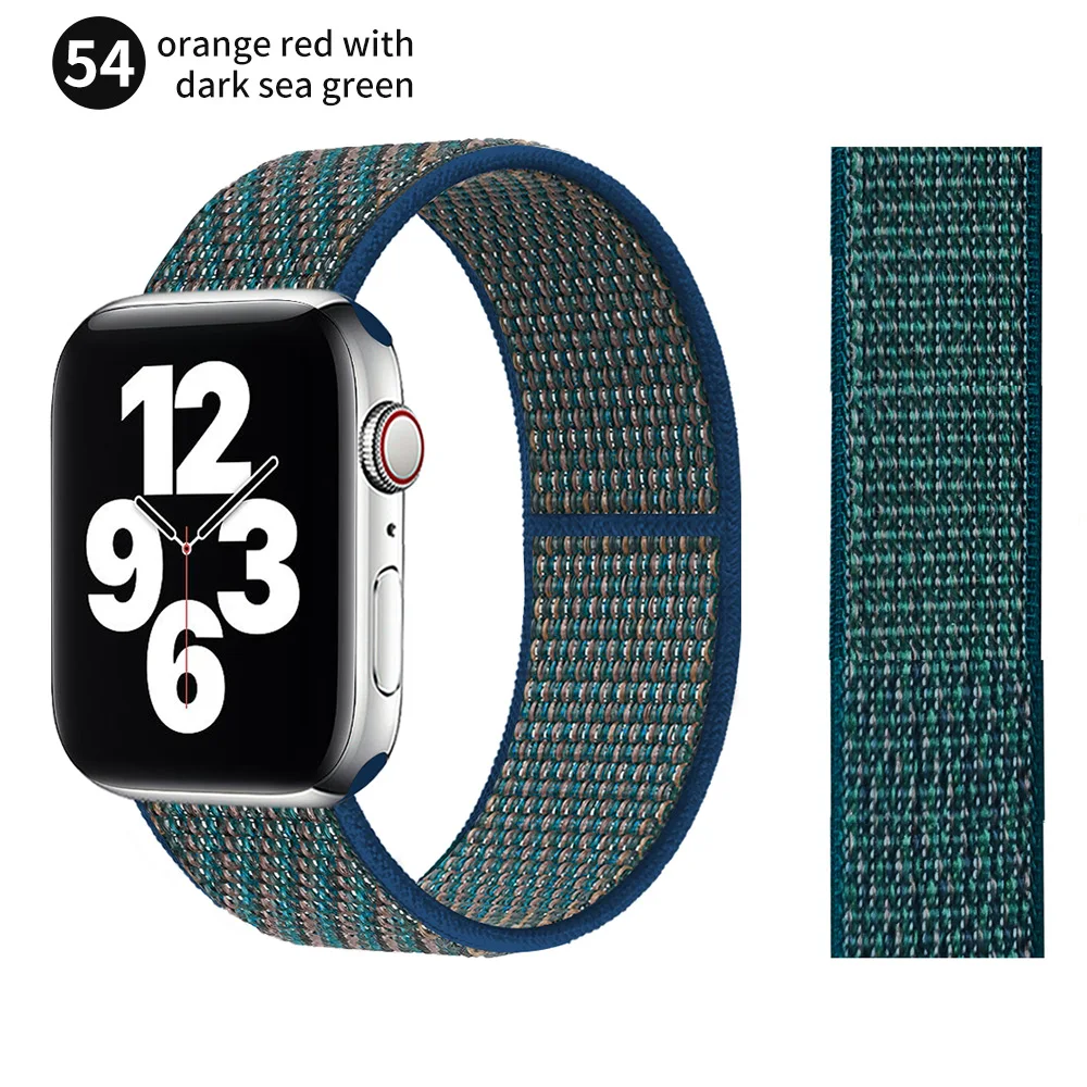 Ремешок для Apple Watch band 38 мм 42 нейлоновый спортивный браслет iWatch 44 40