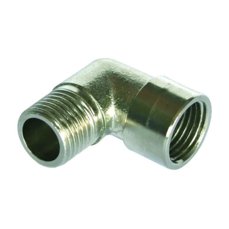 STNC Popular SP10 1/8-1/8 Male Female Elbow Connecting Type Brass Plated Nickel Transition Fitting Of Pneumatic Parts