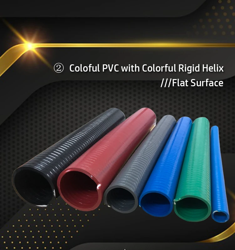 Manufacturer Flexible Plastic Pvc Spiral Corrugated Suction Hose 3 4 5 6 8 10 Inch Water Pump Suction Hose Pipe