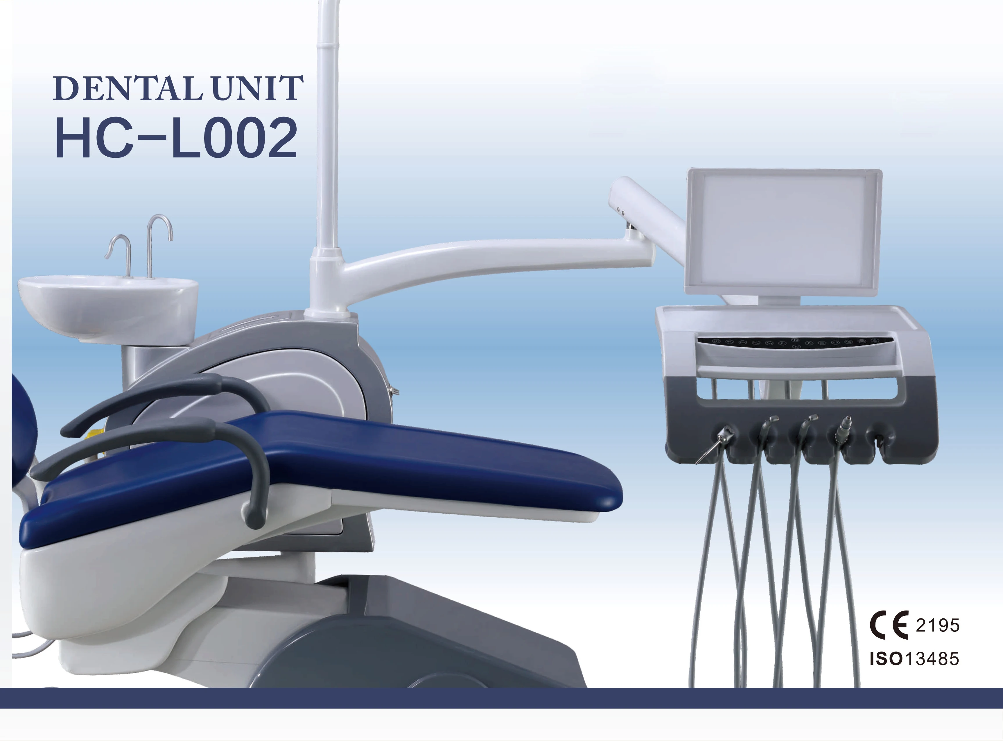 HC-L002 Hospital Dental Equipment Diagnosis And Treatment Integral Dental Chair Unit