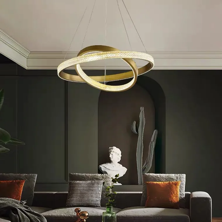 3 rings 4 rings Hotel  luxury chandelier Modern  Light Fixtures Ceiling Chandeliers Lighting
