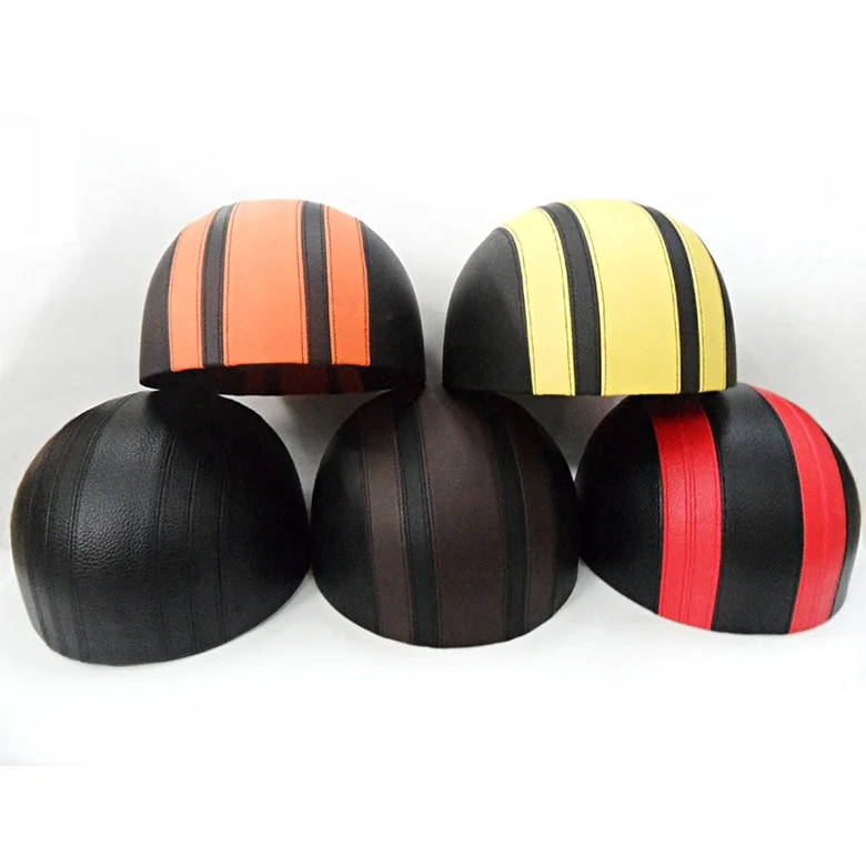 Мотошлемы на половину лица из АБС и искусственной кожи, с очками для мотоцикла