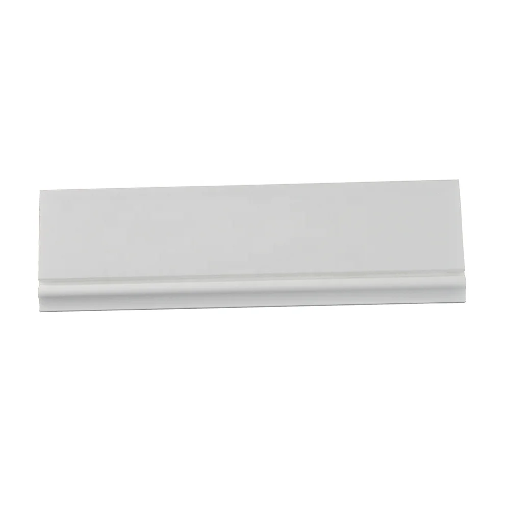 80*10mm PS Waterproof Ceiling Cornice LED Light Flooring Accessories Decorative Flooring Skirting Mouldings Floor Baseboards