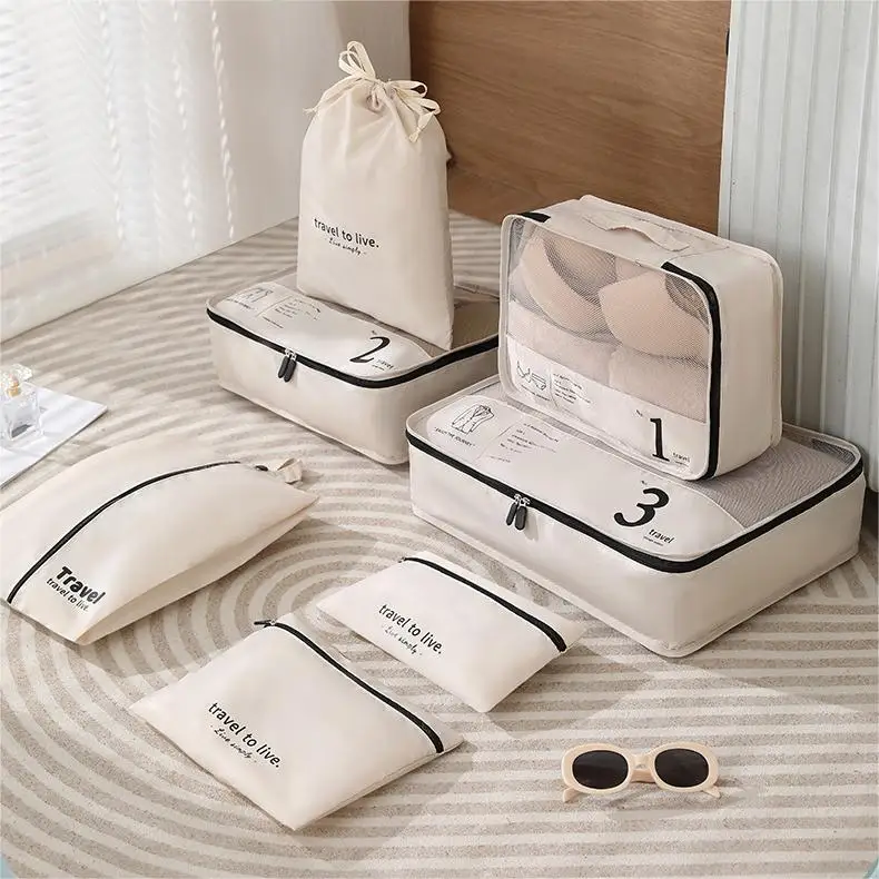 Sanitary Napkin Large Capacity Canvas Large Non Woven Storage Bags  Bag Travel Hanging Clothes Storage Travel Storager