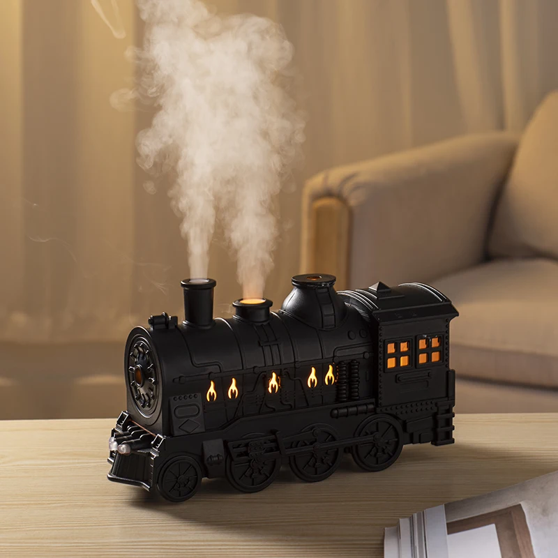 New Design Train Shape Diffuser Home Office Ultrasonic Scent Machine Jellyfish Train Aroma Diffuser Humidifier