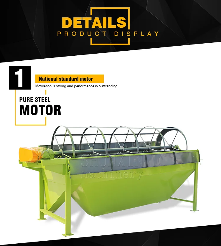 Rotary soil screen/drum soil screen