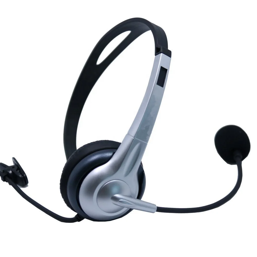 
Noise cancelling call center headphone with RJ and QD cable optional 