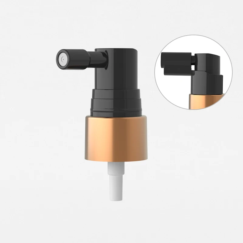 Fancy perfume plastic mist sprayer pump fine mist spray gold