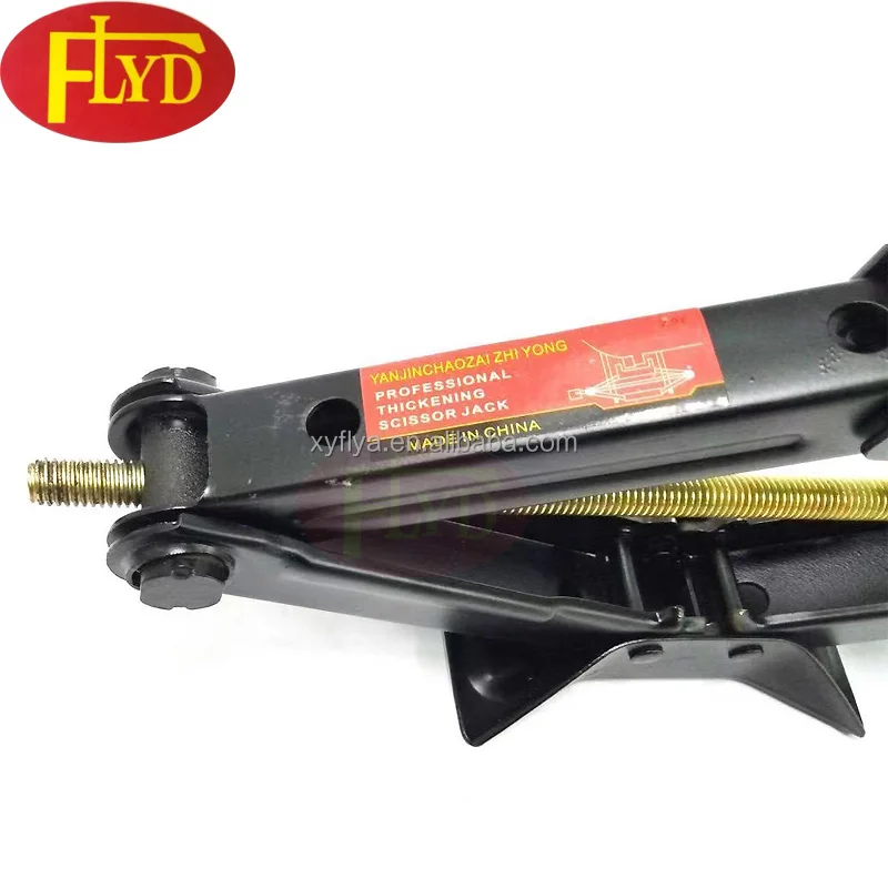 Factory Price Thickened Hand crank scissor jack dongkrak mobil Auto repair tools 1T 2T Mini Scissor Jack