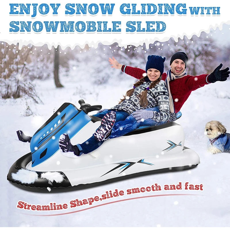 Новый дизайн 0,55 мм, игрушки для катания на лыжах, надувные лыжные трубки, надувные Складные портативные сани, снежные лыжные сани